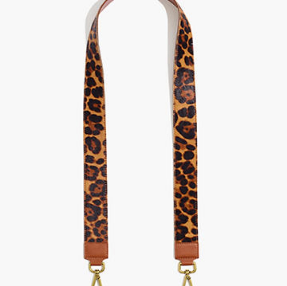 Madewell leopard print bag strap - EUC